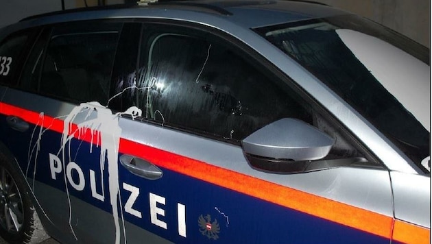 Die Streifenwagen waren nicht mehr einsatzbereit. (Bild: zVg)