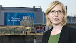 Energieministerin Leonore Gewessler (Grüne) und ihre Regierungskollegen wollten bis zuletzt von keinen Engpässen wissen. (Bild: APA/TOBIAS STEINMAURER, APA/AFP/JOE KLAMAR, Krone KREATIV)