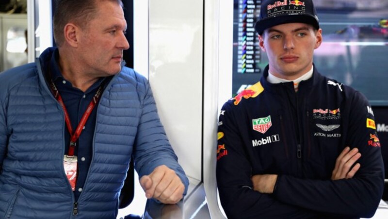 Vater und Sohn: Jos und Max Verstappen (Bild: 2017 Getty Images)