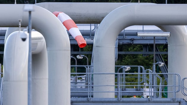 Aus der Ostseepipeline Nord Stream 1 weht aktuell aufgrund der russischen Wartungsarbeiten nicht einmal ein leichtes Lüftchen Gas. (Bild: APA/dpa/Jens Büttner)