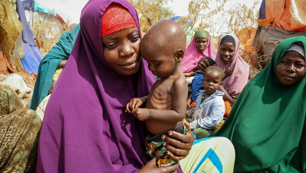 Hunger und Krieg begleiten die Menschen in der Sahelzone seit vielen Jahren. (Bild: AP Photo/Farah Abdi Warsameh)