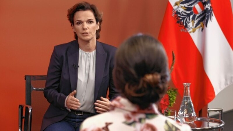 Pamela Rendi-Wagner im krone.tv-Sommergespräch (Bild: Holl Reinhard)