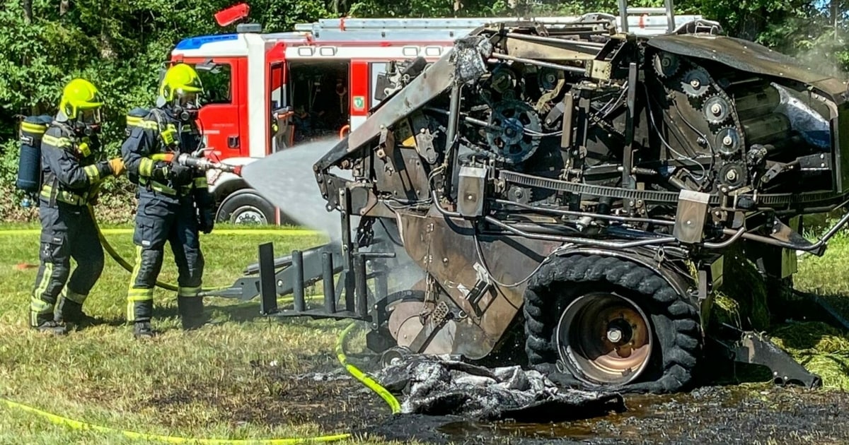 Hay Caught Fire Major Damage Hay Baler Burned Down Today Times Live