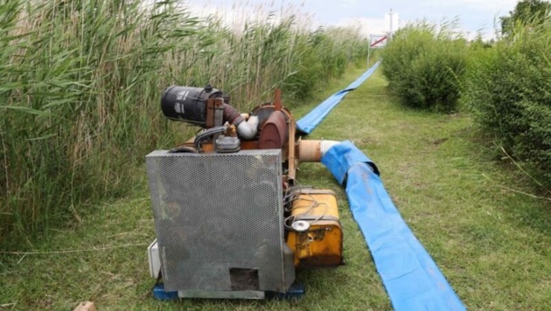 In Rust wird jetzt eine große Menge Schlamm aus dem Neusiedler See gepumpt. Die Vorbereitungen sind angelaufen. (Bild: Reinhard Judt)