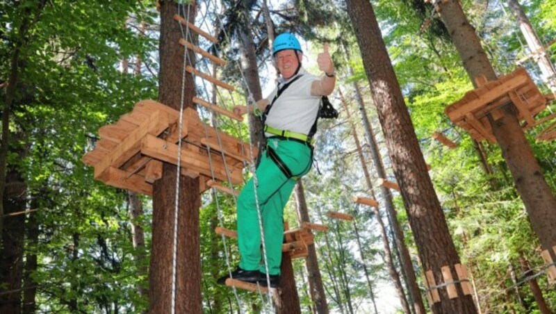 Beim Waldseilpark am Pyramidenkogel gab es neuerlichen Wirbel - im Mittelpunkt einmal mehr Oleschko. (Bild: Rojsek-Wiedergut Uta)