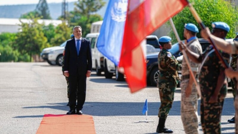 Bundeskanzler Karl Nehammer im Libanon (Bild: Florian Schroetter)