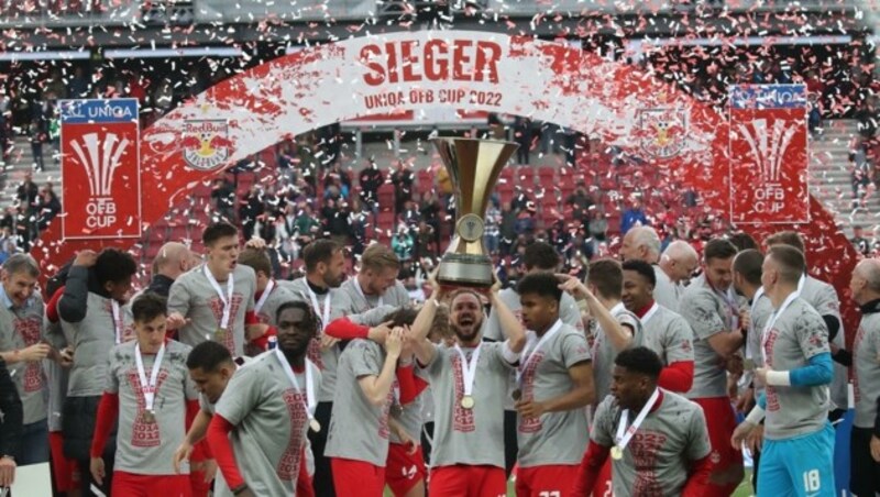 Red Bull Salzburg holte im Vorjahr den ÖFB-Cup. (Bild: Tröster Andreas)