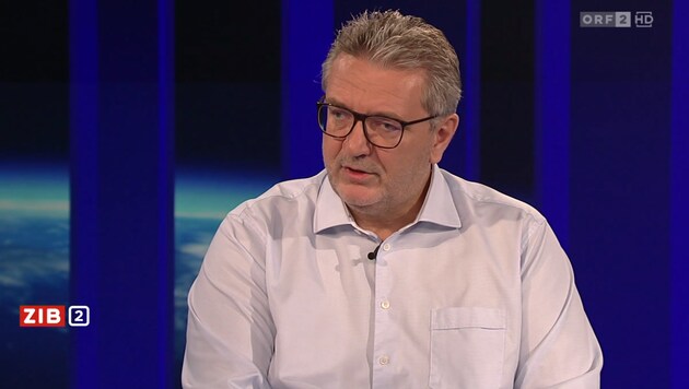 Der Wiener Gesundheitsstadtrat Peter Hacker (SPÖ) zu Gast in der „ZiB 2“ (Bild: ORF)