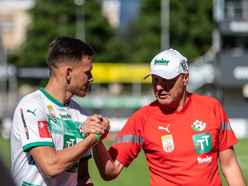 Nik Prelec (li.) mit Thomas Silberberger (Bild: GEPA pictures)