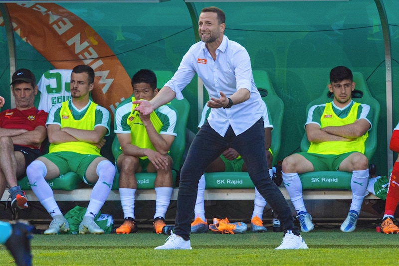 Fußball Bundeslga / Österreich, Wien / Rapid Wien - Red Bull Salzburg
 Auf dem Bild: FELDHOFER, Ferdinand / Cheftrainer / SK Rapid Wien (Bild: urbantschitsch mario)