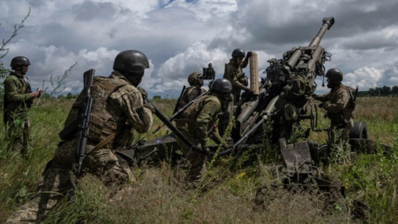 Ukrainische Soldaten (Bild: AP)