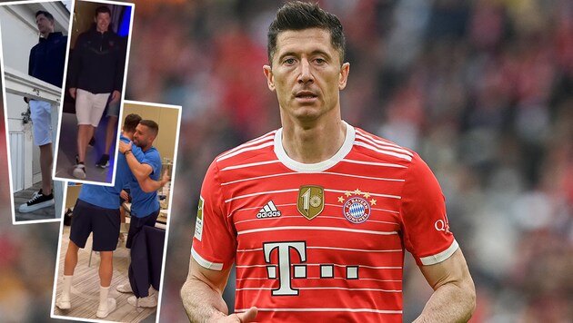 Robert Lewandowski ist beim FC Barcelona angekommen (Bild: APA/AFP/Christof STACHE, facebook.com/fcbarcelona, instagram.com/fcbarcelona)