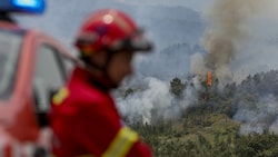 Die Einsatzkräfte versuchen mit aller Kraft der Flammen Herr zu werden - leider gelingt dies nicht immer. (Bild: AFP/PEDRO ROCHA)