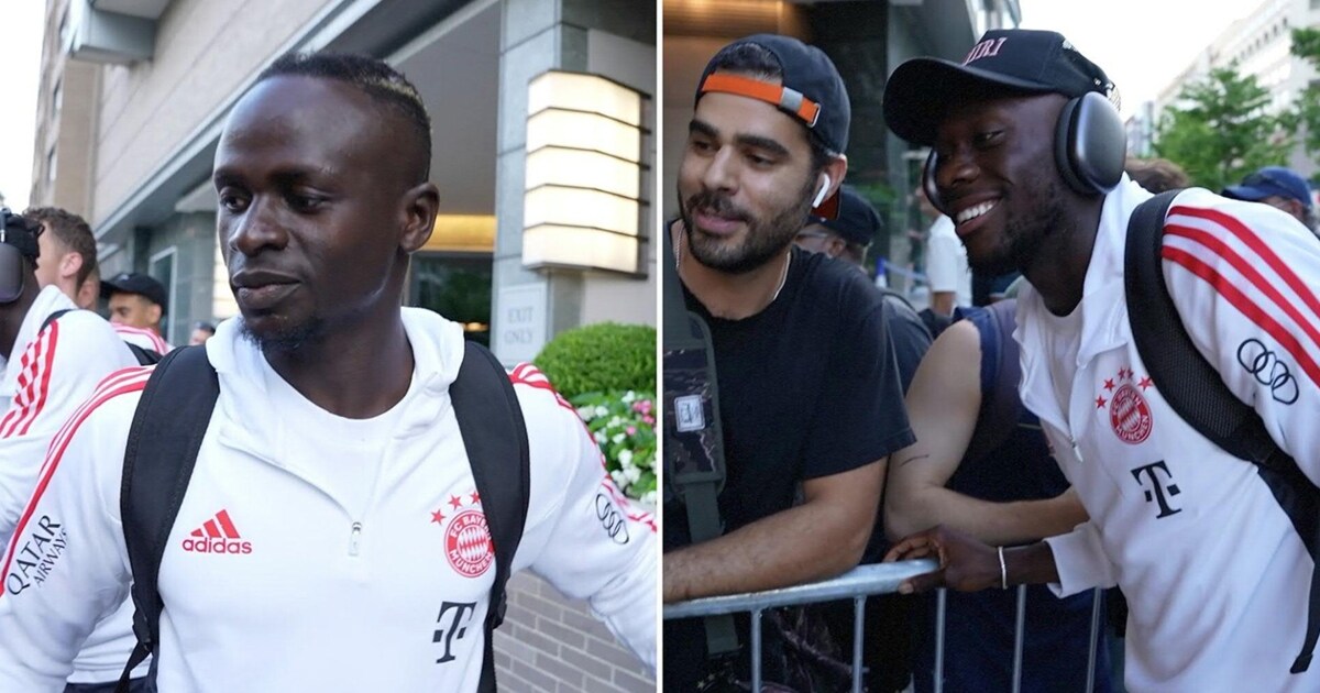 Big cheers in the video – Bayern: Fan reception in Washington for Mane and Co.