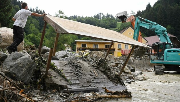 Die Schäden im Gegendtal sind verheerend, die Versicherungshilfen aber leider oft nicht ausreichend. (Bild: F. Pessentheiner)