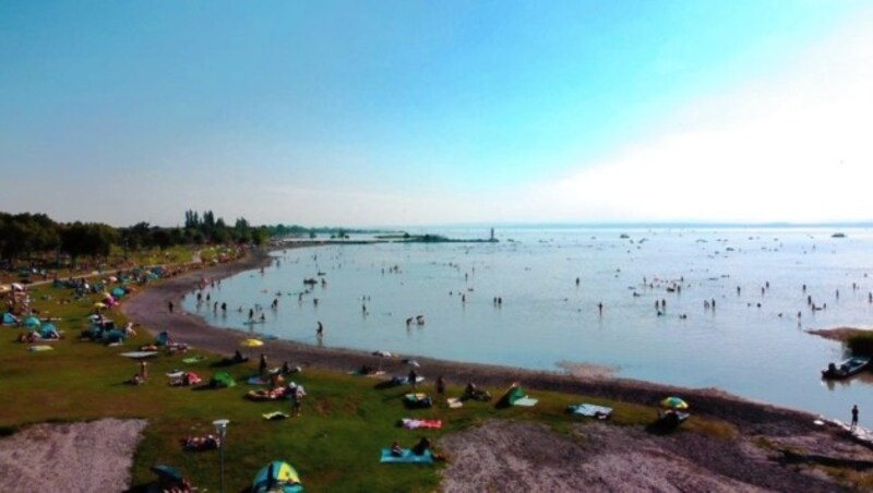 Der Neusiedler See bietet Platz für Abkühlung und Sport. (Bild: Eric van Ommen)