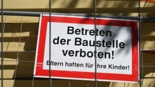 Bei einer Baustelle in Vils schlugen die Täter zu. (Bild: P. Huber)