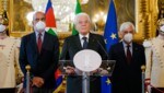 Präsident Sergio Mattarella muss Italien durch die nächste Polit-Krise führen. (Bild: AP/Gregorio Borgia)