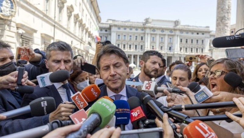 Ausgelöst hat das Chaos Giuseppe Conte. (Bild: MASSIMO PERCOSSI)