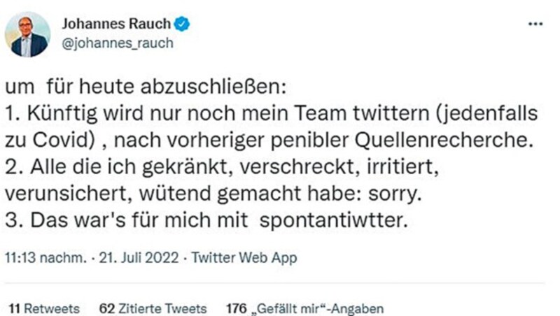 Dieser Tweet wurde mittlerweile wieder gelöscht (Bild: Screenshot/Twitter)