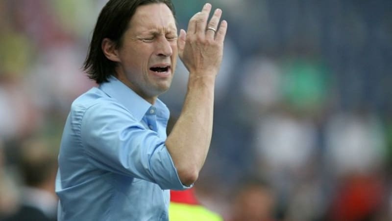 Roger Schmidt war verzweifelt. (Bild: ANDREAS TRÖSTER)