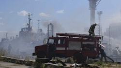 Der Hafen von Odessa nach dem Raketenangriff (Bild: Odesa City Hall Press Office)