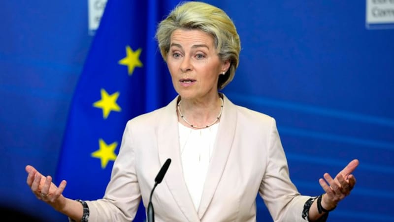 Ursula von der Leyen: „Putin benutzt Energie als Waffe und wird scheitern.“ (Bild: AP)