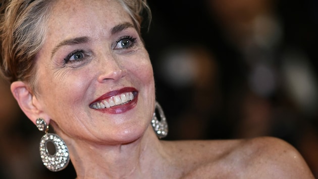 Sharon Stone beim Filmfestival in Cannes im Mai 2022 (Bild: APA/Photo by LOIC VENANCE/AFP)