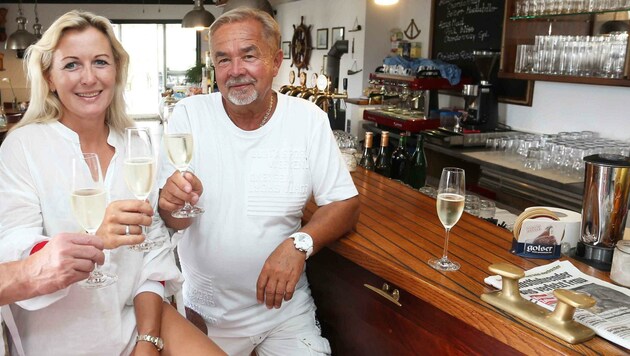 Marie-Luis Butterfly und Gerald Kölbl im Marias Marina. (Bild: Judt Reinhard)