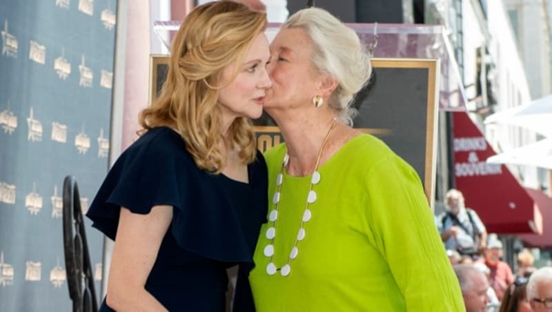 Laura Linney und ihre Mutter Ann Leggett (Bild: APA/Photo by VALERIE MACON/AFP)