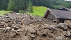 In der Nacht auf Dienstag gingen in Thomatal im Salzburger Lungau mehrere Muren ab. (Bild: Volker Mörtl)