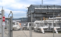 Ein Teil der Gasspeicherstation Haidach bei Straßwalchen in Salzburg