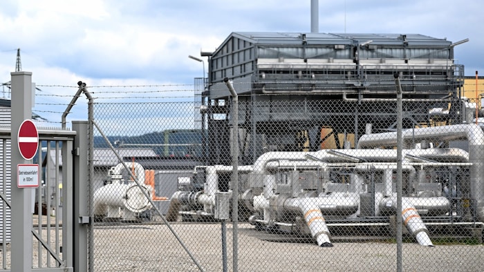 Ein Teil der Gasspeicherstation Haidach bei Straßwalchen in Salzburg