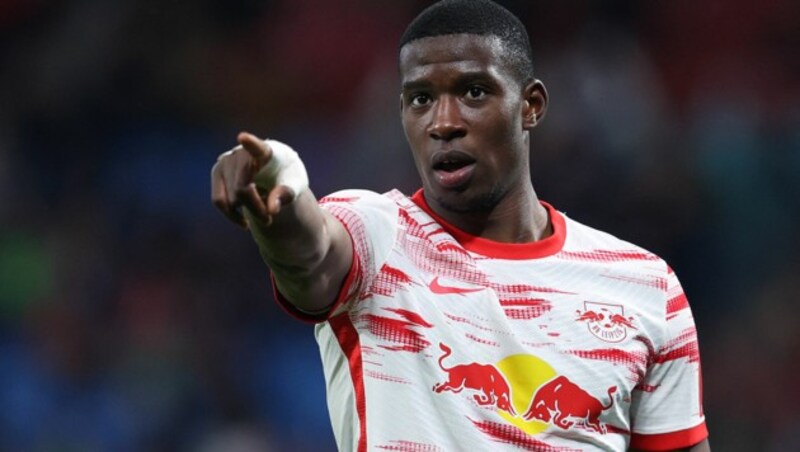 Hier noch im Trikot von RB Leipzig: Nordi Mukiele (Bild: APA/AFP/Ronny Hartmann)