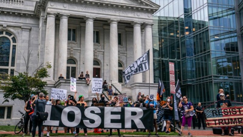 Trump-Gegner protestierten in Washington. (Bild: AFP)