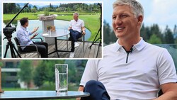 Bastian Schweinsteiger im Interview mit Michael Fally im Golfclub Westendorf (Bild: Christof Birbaumer)
