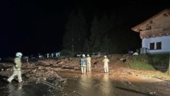 Vermurung der Pass-Thurn-Bundesstraße in Jochberg (Bild: zoom.tirol)