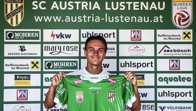 Lukas Fridrikas ist ab sofort ein Grün-Weißer. (Bild: Austria Lustenau)