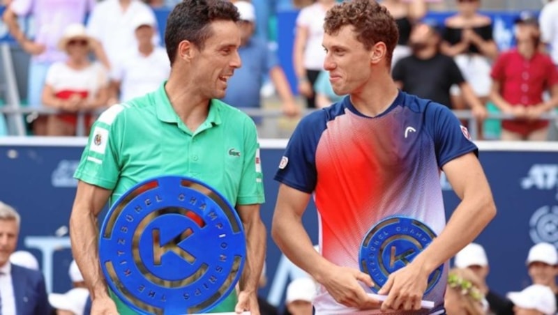 Roberto Bautista Agut und Filip Misolic (Bild: Birbaumer Christof)