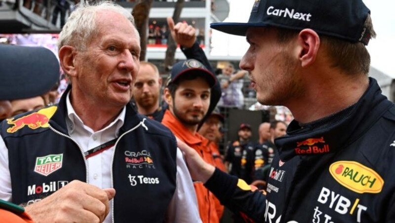 Helmut Marko und Max Verstappen (Bild: AFP or licensors)