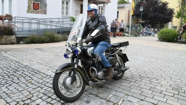 La gendarmería austriaca alguna vez usó motocicletas de la marca tradicional Puch.  (Imagen: P. Huber)