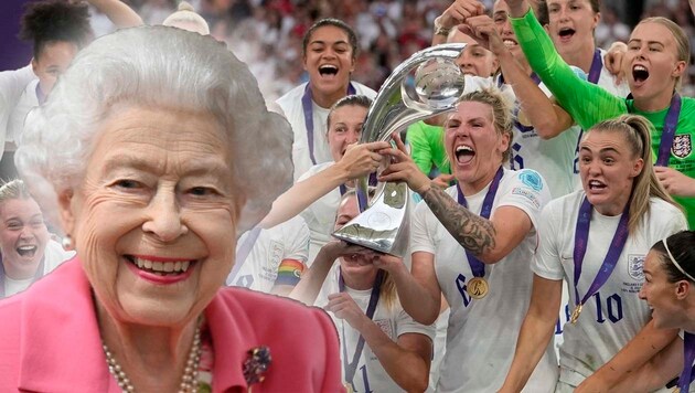 Die Queen gratuliert England zum EM-Titel (Bild: AP, AFP)