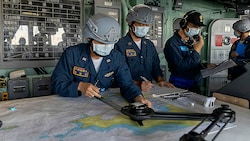 Mitglieder der taiwanesischen Marine während einer Übung im Juli 2022 (Bild: AP)