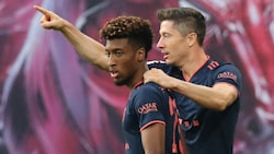 Kingsley Coman (l.) und Robert Lewandowski (r.) (Bild: AFP)