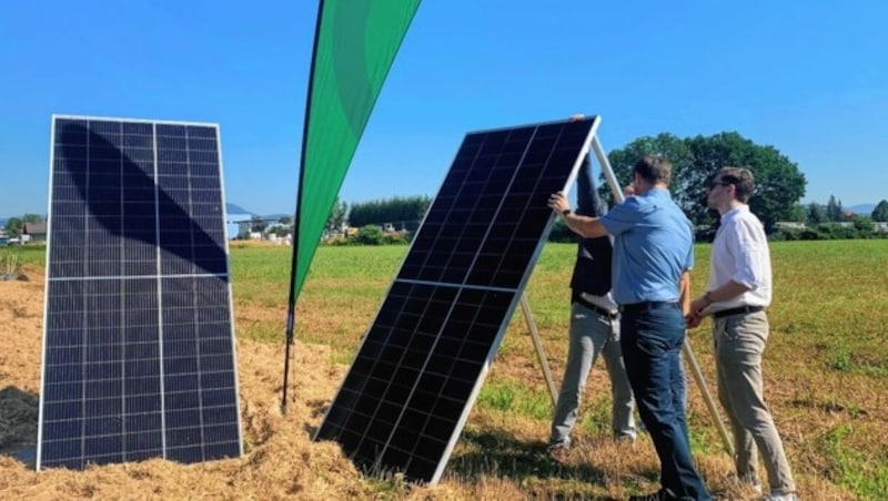 Schon im zweiten Quartal 2023 sollen 7650 Paneele grünen Sonnenstrom für 1400 Haushalte liefern. (Bild: Wassermann Kerstin)