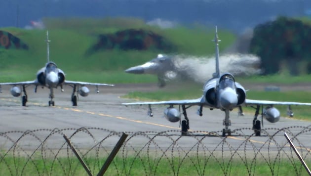 Mirage-Kampfjets der Taiwan Air Force (Bild: AP)