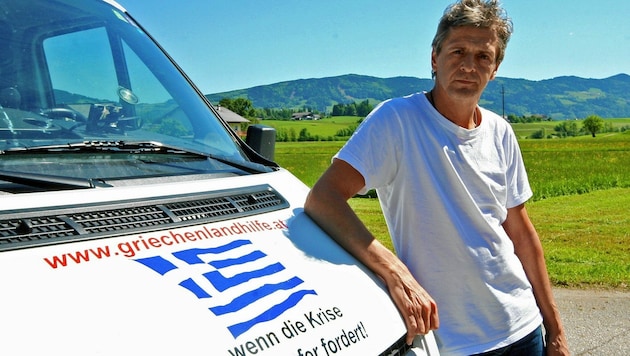 Regelmäßig für bedürftige Menschen in Griechenland im Hilfseinsatz: Erwin Schrümpf. (Bild: Picasa)