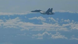 Chinesische Militärflugzeuge stellten die taiwanischen Streitkräfte weiter auf die Probe. (Bild: AFP)