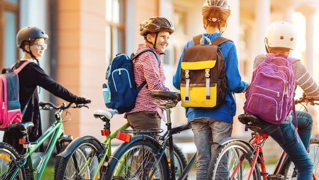 Ohne Umwege sollen in Laxenburg die Kinder mit dem Fahrrad zum Bildungscampus kommen. Doch es gibt Widerstand gegen den geplanten Radweg. (Bild: stock.adobe.com)