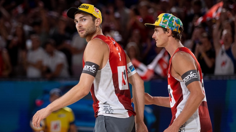 Der Veldener Beachvolleyballer Robin Seidl (li.) kehrt nach Kärnten zurück. (Bild: GEPA)